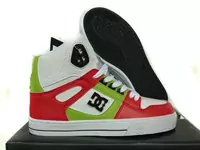 dc shoes pixie heart skate shoes-green white red